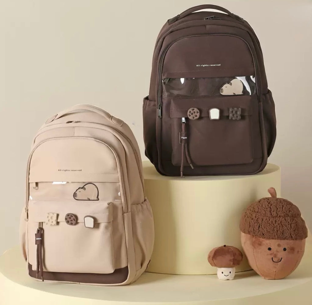 Kawaii Bear Backpack – Waterproof School & Travel Bag for Girls